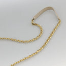 PRADA Chain Shoulder Bag Nylon Beige Gold Auth bs34265-9