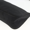 PRADA Accessory Pouch Nylon Black Silver Auth bs34268-15