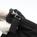 PRADA Accessory Pouch Nylon Black Silver Auth bs34268-10
