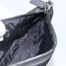 PRADA Accessory Pouch Nylon Black Silver Auth bs34268-20