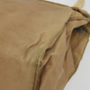 PRADA Hand Bag Nylon Beige Gold Auth bs34269-12