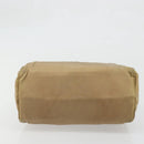 PRADA Hand Bag Nylon Beige Gold Auth bs34269-9