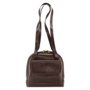 GUCCI Bamboo Tote Bag Patent leather Brown Gold Auth bs34270-13