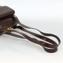 GUCCI Bamboo Tote Bag Patent leather Brown Gold Auth bs34270-7
