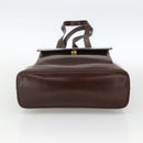 GUCCI Bamboo Tote Bag Patent leather Brown Gold Auth bs34270-5