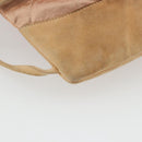 CHANEL Matelasse Schoudertas Rugzak Satijn Roze Goud CC Auth bs34274-16