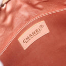 CHANEL Matelasse Schoudertas Rugzak Satijn Roze Goud CC Auth bs34274-17