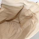 CHANEL Choco Bar Hand Bag Leather Ivory Silver CC Auth bs34277-19