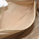 CHANEL Choco Bar Hand Bag Leather Ivory Silver CC Auth bs34277-22