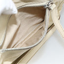CHANEL Choco Bar Hand Bag Leather Ivory Silver CC Auth bs34277-24