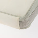 CHANEL Sports Camelia Shoulder Bag Nylon White Silver CC Auth bs34278-16