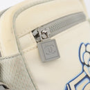 CHANEL Sports Camelia Shoulder Bag Nylon White Silver CC Auth bs34278-17
