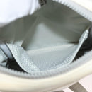 CHANEL Sports Camelia Shoulder Bag Nylon White Silver CC Auth bs34278-22