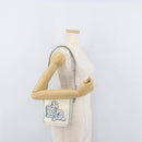 CHANEL Sports Camelia Shoulder Bag Nylon White Silver CC Auth bs34278-24