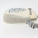 CHANEL Sports Camelia Shoulder Bag Nylon White Silver CC Auth bs34278-3