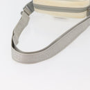 CHANEL Sports Camelia Shoulder Bag Nylon White Silver CC Auth bs34278-7