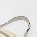 CHANEL Sports Camelia Shoulder Bag Nylon White Silver CC Auth bs34278-8
