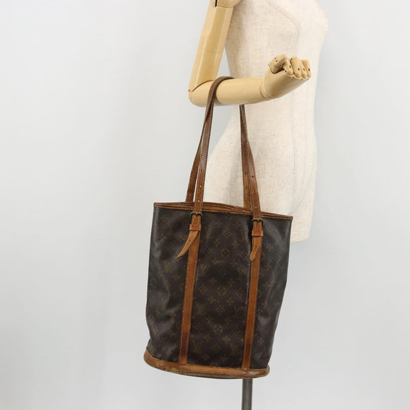 LOUIS VUITTON Monogram Bucket GM Shoulder Bag M42236 LV Auth bs34280