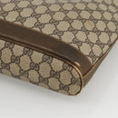 GUCCI GG Supreme Shoulder Bag PVC Beige Gold Auth bs34284-14