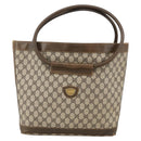 GUCCI GG Supreme Shoulder Bag PVC Beige Gold Auth bs34284-13