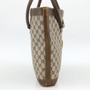 GUCCI GG Supreme Shoulder Bag PVC Beige Gold Auth bs34284-3