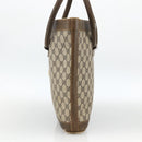 GUCCI GG Supreme Shoulder Bag PVC Beige Gold Auth bs34284-4