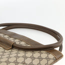GUCCI GG Supreme Shoulder Bag PVC Beige Gold Auth bs34284-8