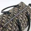 Christian Dior Trotter Canvas Boston Bag Navy Silver Auth bs34286-6