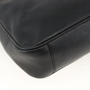 GUCCI Bamboo Hand Bag Leather 2way Black Gold Auth bs34287-10