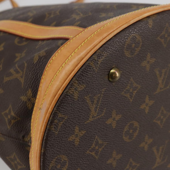 LOUIS VUITTON Monogram Bucket GM Shoulder Bag M42236 LV Auth bs34290