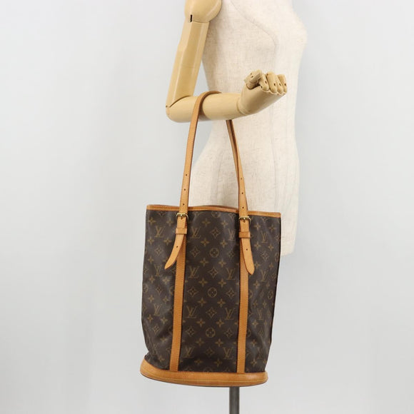 LOUIS VUITTON Monogram Bucket GM Shoulder Bag M42236 LV Auth bs34290