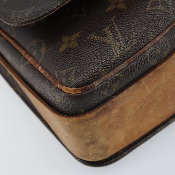 LOUIS VUITTON Monogram Cartouchiere GM Shoulder Bag M51252 LV Auth bs34297
