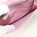 LOUIS VUITTON Monogram Vernis Motto Pouch Marshmallow Pink M91312 Auth bs34298-19