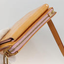 LOUIS VUITTON Monogram Vernis Motto Pouch Marshmallow Pink M91312 Auth bs34298-6
