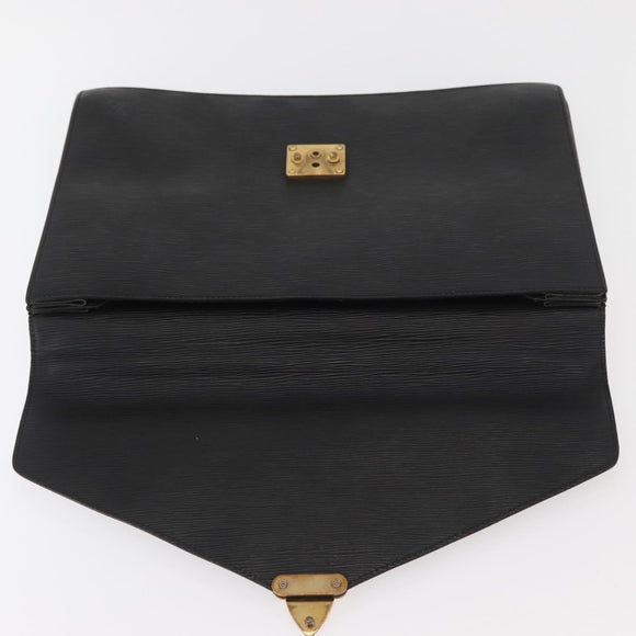 LOUIS VUITTON Epi Serviette Conseiller Business Bag Black M54422 LV Auth bs34303