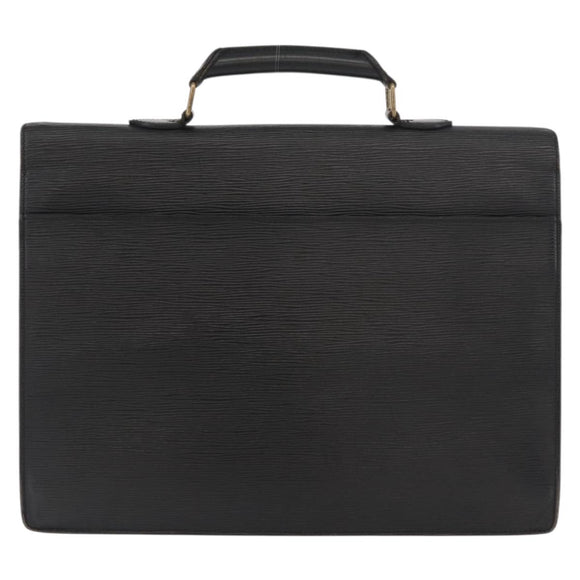 LOUIS VUITTON Epi Serviette Conseiller Business Bag Black M54422 LV Auth bs34303