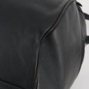 LOUIS VUITTON Boston Bag Taurillon ClemenceLeather 2way Black LV Auth bs34310-9