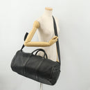 LOUIS VUITTON Boston Bag Taurillon ClemenceLeather 2way Black LV Auth bs34310-24
