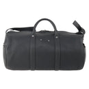 LOUIS VUITTON Boston Bag Taurillon ClemenceLeather 2way Black LV Auth bs34310-2