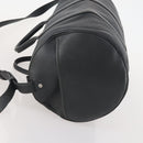 LOUIS VUITTON Boston Bag Taurillon ClemenceLeather 2way Black LV Auth bs34310-4