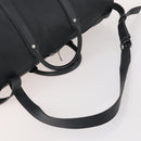 LOUIS VUITTON Boston Bag Taurillon ClemenceLeather 2way Black LV Auth bs34310-7