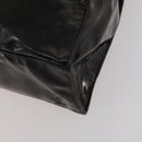CHANEL Chain Tote Bag Patent Leather Black Gold CC Auth bs34312-9