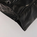 CHANEL Chain Tote Bag Patent Leather Black Gold CC Auth bs34312-14