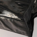 CHANEL Chain Tote Bag Patent Leather Black Gold CC Auth bs34312-15