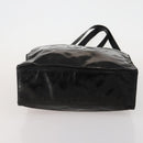 CHANEL Chain Tote Bag Patent Leather Black Gold CC Auth bs34312-5