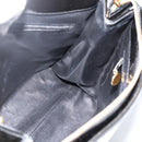 CHANEL Ketten-Einkaufstasche Lackleder Schwarz Gold CC Auth bs34313-20