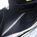 CHANEL Ketten-Einkaufstasche Lackleder Schwarz Gold CC Auth bs34313-27