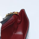 CHANEL Diana 25 Matelasse Chain Bag Patent Leather Black Gold CC Auth bs34314-18