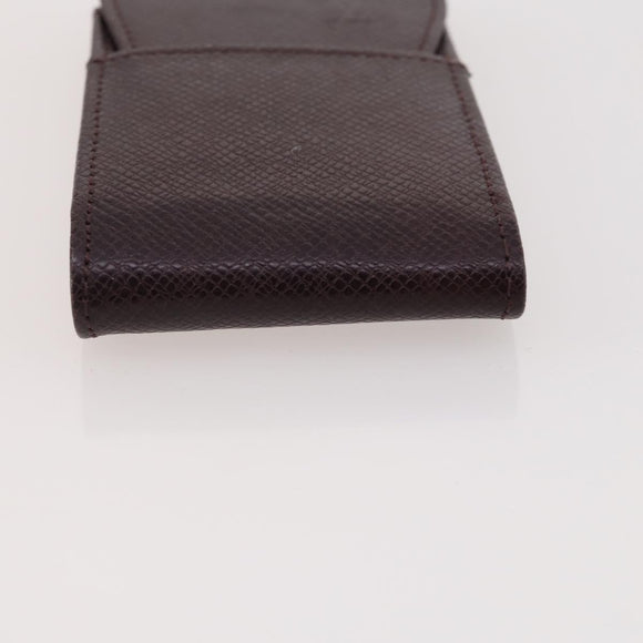 LOUIS VUITTON Taiga Clutch Bag 2 Set Bordeaux LV Auth bs34315