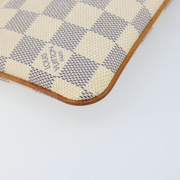 LOUIS VUITTON Damier Azur Pochette Mira MM Accessoire etui N60027 Auth bs34317A